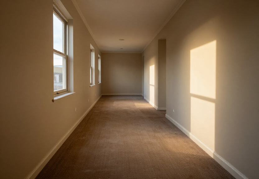 Same wall after professional structural drying